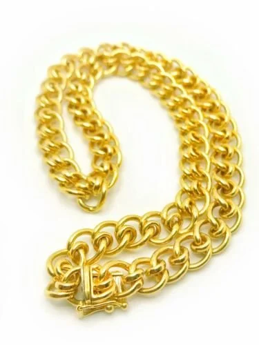 Tiffany & Co. 18KYG Twist Round Rope Chain Necklace 16